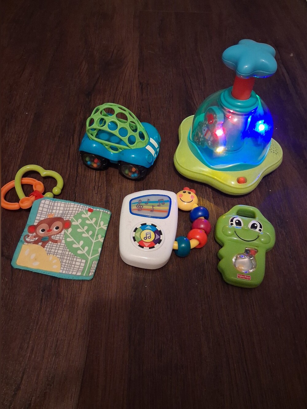 Fisher-Price Light-Up Activity Set with Blue and Green Toys